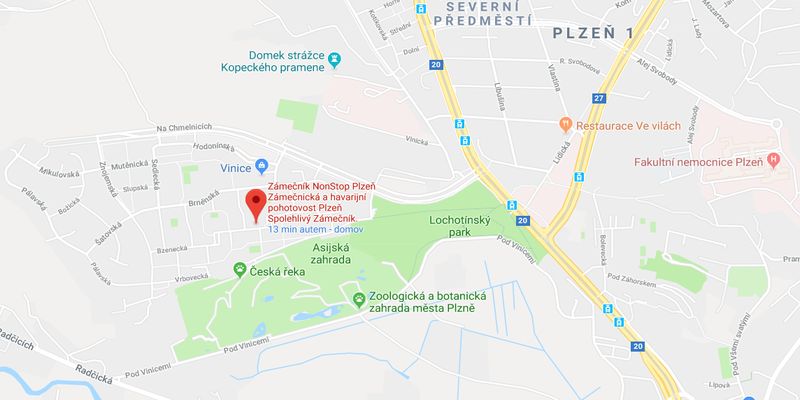 Zámečnictví Plzeň - kontakt - mapa - zámečník Dalibor Glos